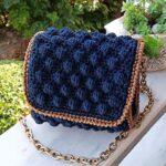 Dark Blue Bubble Bag